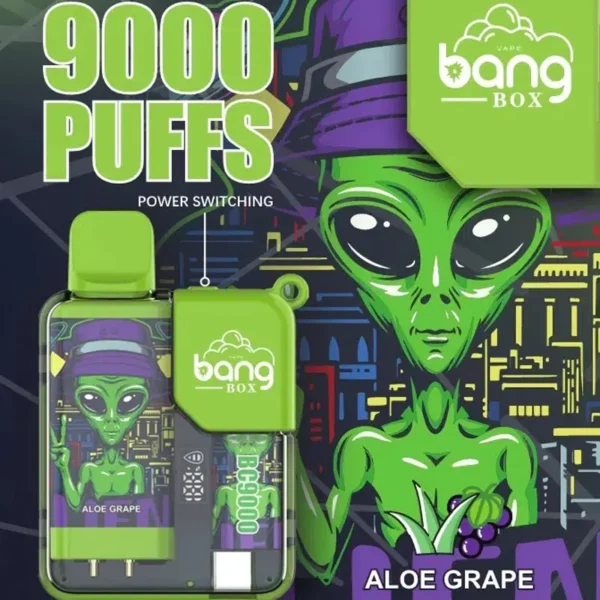 Bang Box 9000 Puffs 0% 2% 3% 5% Никотиновая перезаряжаемая светодиодная сигарета с дисплеем для сигарет Одноразовая вейп оптом - BeerVape - 5