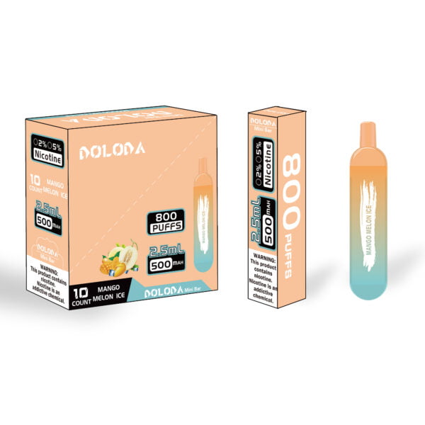 Мини-бар DOLODA 800 затяжек 2% Никотиновая перезаряжаемая одноразовая электронная сигарета Vape оптом - BeerVape - 8