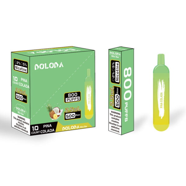 Мини-бар DOLODA 800 затяжек 2% Никотиновая перезаряжаемая одноразовая электронная сигарета Vape оптом - BeerVape - 7