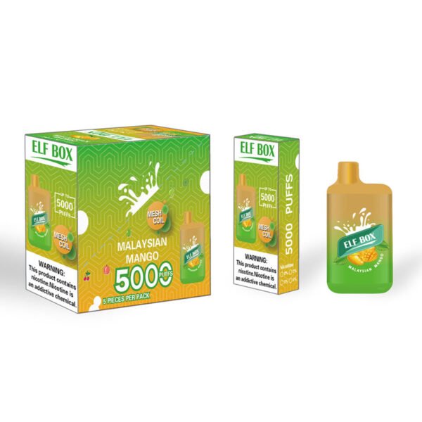 ELF BOX 5000 Puffs 0% 2% 3% 5% Никотиновая одноразовая электронная сигарета Vape Аутентичная ручка для электронных сигарет оптом - BeerVape - 19