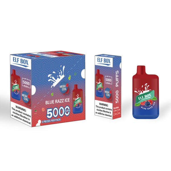 ELF BOX 5000 Puffs 0% 2% 3% 5% Никотиновая одноразовая электронная сигарета Vape Аутентичная ручка для электронных сигарет оптом - BeerVape - 12