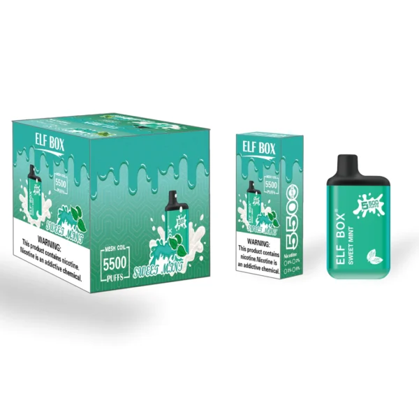 ELF BOX 5500 Jednorazowe Vape 5500 Puffs Autentyczne E-papierosy Hurtownia - BeerVape - 5