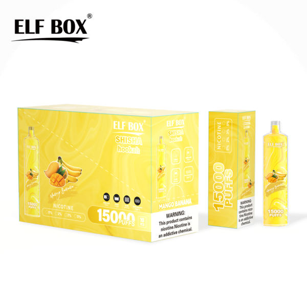 ELF BOX LS15000 Puff Shisha Hookah 0% 2% 5% Nikotynowy akumulator jednorazowy Vape Hurt - BeerVape - 12