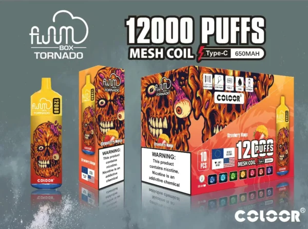 FLUUM BOX 12000 Puffs 0% 2% 3% 5% Никотиновые перезаряжаемые одноразовые капсулы для электронных сигарет Оптовая продажа электронных сигарет - BeerVape - 8