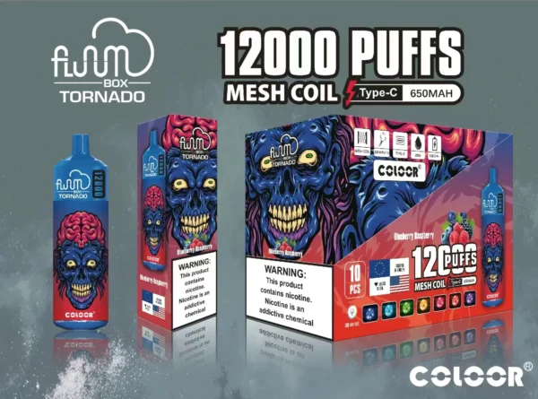 FLUUM BOX 12000 Puffs 0% 2% 3% 5% Никотиновые перезаряжаемые одноразовые капсулы для электронных сигарет Оптовая продажа электронных сигарет - BeerVape - 4