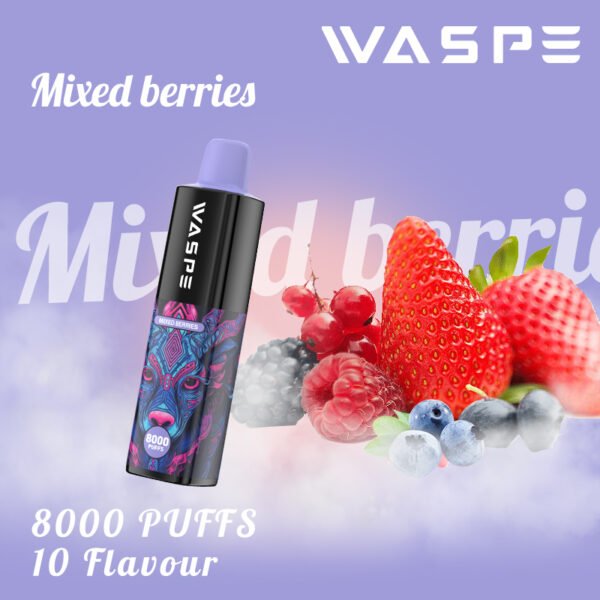 WASPE 8000 PUFFS 0% 2% 3% 5% Никотиновый одноразовый вейп оптом - BeerVape - 8