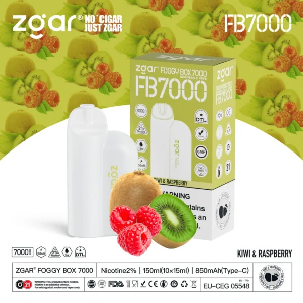 ZGAR FOGGY BOX 7000 Puffs 2% Nikotynowy akumulator jednorazowy Vape Hurt - BeerVape - 17