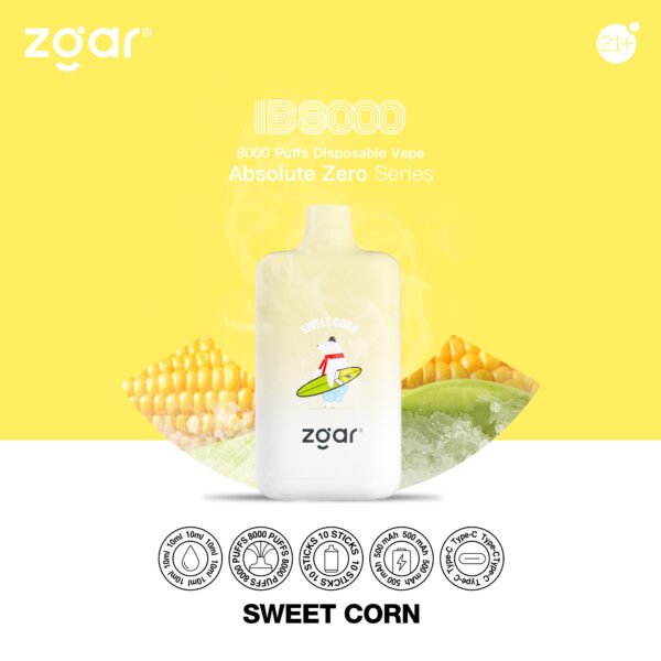 ZGAR ICE BOX 8000 Puffs 2% Nikotynowy akumulator jednorazowy Vape Hurt - BeerVape - 14