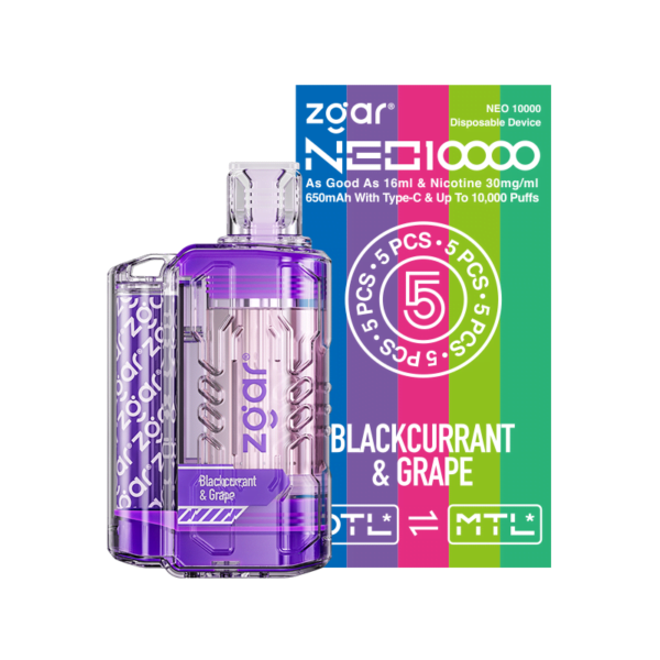 ZGAR NEO 10000 Puffs 3% Никотиновая перезаряжаемая одноразовая вейп оптом - BeerVape - 11