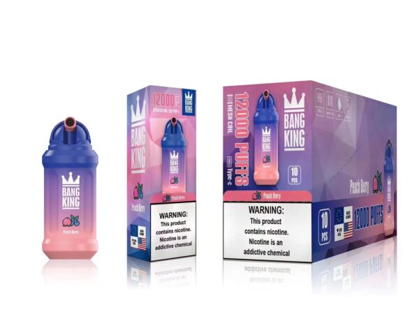 Bang King 12000 Puffs 0% 2% 3% 5% Nikotynowy akumulator jednorazowy Vape Hurt - BeerVape - 14