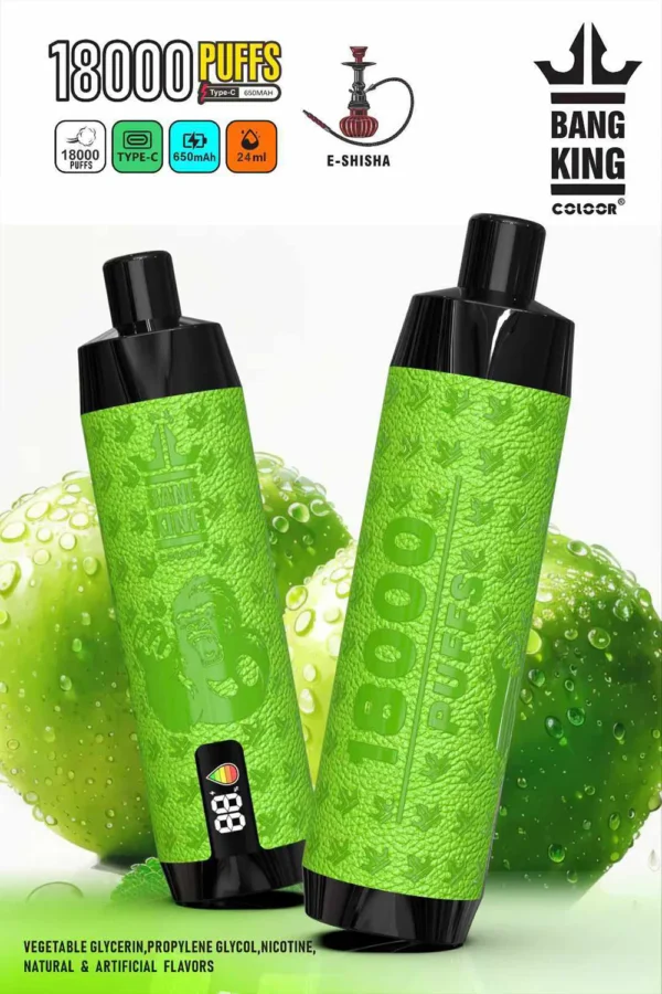 Bang King Crown Bar 18000 Puffs 0% 2% 3% 5% Перезаряжаемые одноразовые ручки для электронных сигарет с низким содержанием никотина, оптовая покупка оптом - BeerVape - 3