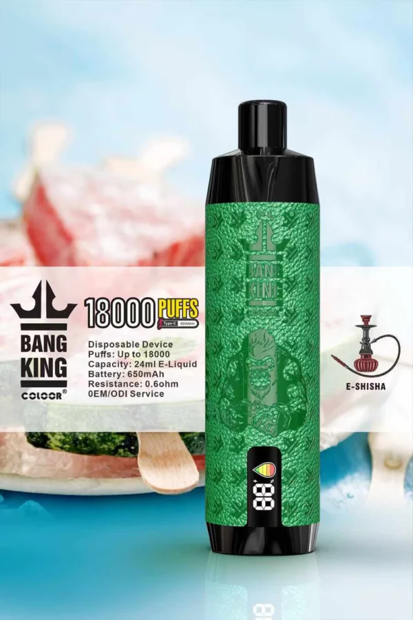 Bang King Crown Bar 18000 Puffs 0% 2% 3% 5% Перезаряжаемые одноразовые ручки для вейпов с низким содержанием никотина Купить оптом - BeerVape - 4
