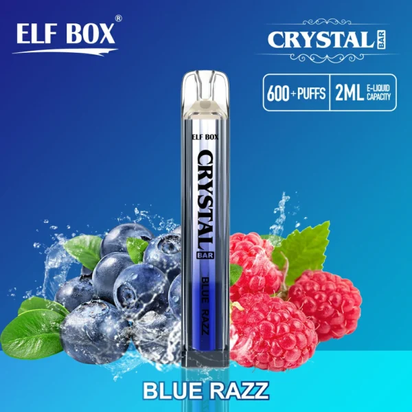 ELF BOX CRYSTAL BAR 600 Pust 0% 2% 5% Nikotin Genopladelig Engangsvape Bulk Køb Engros - BeerVape - 3