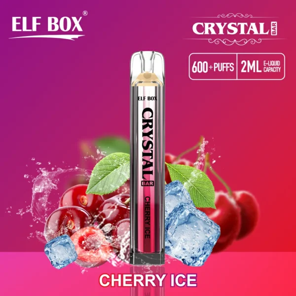 ELF BOX CRYSTAL BAR 600 Pust 0% 2% 5% Nikotin Genopladelig Engangsvape Bulk Køb Engros - BeerVape - 5