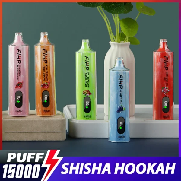 FIHP Shisha Szisza 15000 Puffs Niskonikotynowy Akumulator Jednorazowy Vapes Pen Luzem Kup hurtowo - BeerVape - 1