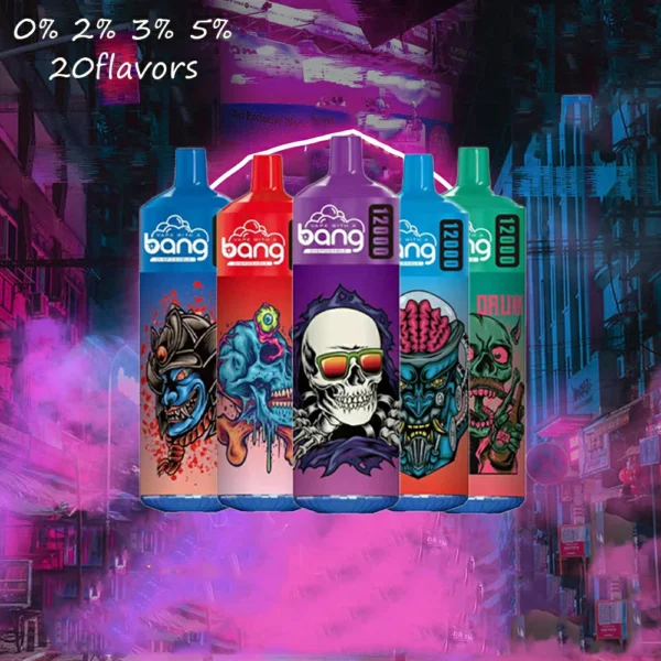 Bang 12000 Puffs 0% 2% 3% 5% Stylo à vape jetable rechargeable à faible teneur en nicotine en vrac Acheter en gros - BeerVape - 1