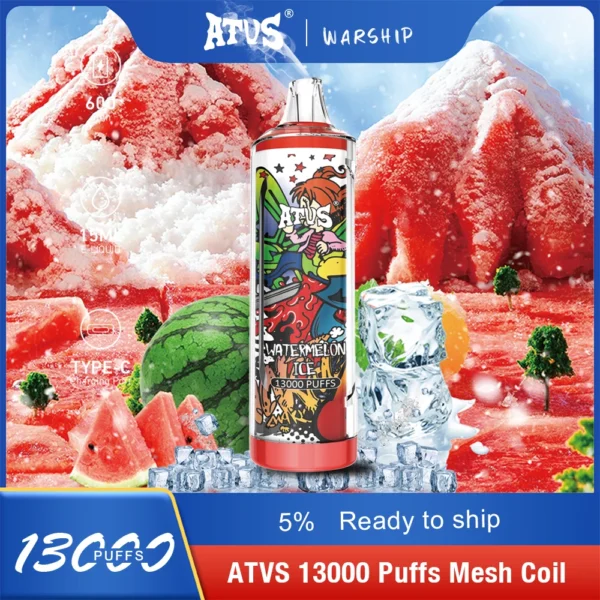 Atvs 13000 Puffs 5% Low Nicotina Rechargeable Vapes Pen vrac Cumpărați cu ridicata - BeerVape - 9