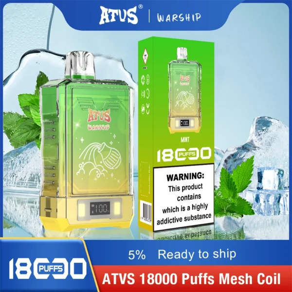 Atvs Warship 18000 Puffs 5% Alacsony Nikotin Újratölthető Eldobható Vapes Pen Tömeges Vásárlás Nagyker - BeerVape - 5