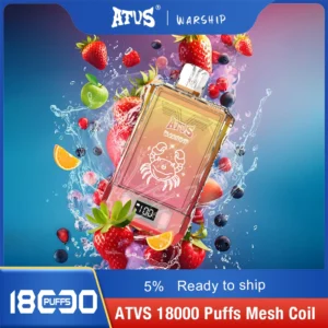 Atvs Warship 18000 Puffs 5% Alacsony nikotin tartalmú Újratölthető Eldobható Vapes Pen Tömeges Vásárlás Nagyker - BeerVape - 14