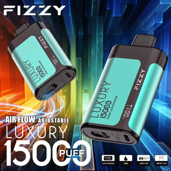 Fizzy Luxury 15000 Puffs 2% 5% Niskonikotynowy, jednorazowy, wielokrotnego ładowania Vapes Pen Luzem Kup hurtowo - BeerVape - 3
