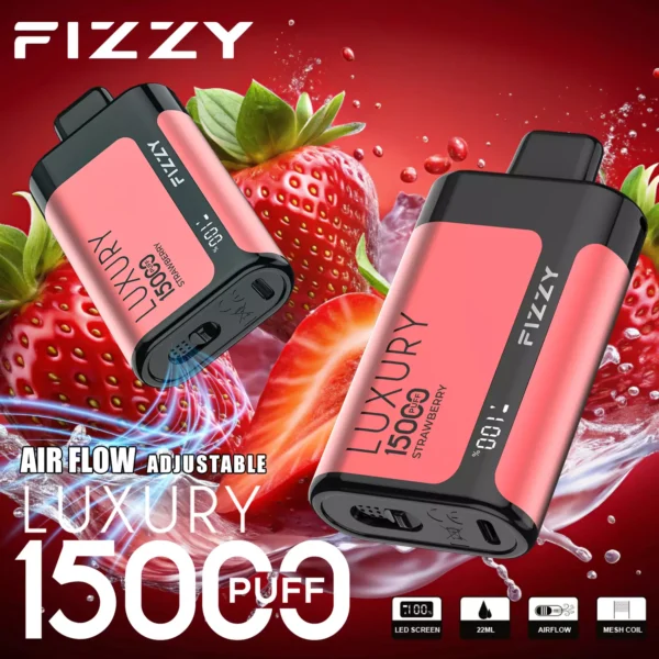 Fizzy Luxury 15000 Puffs 2% 5% Niskonikotynowy, jednorazowy, wielokrotnego ładowania Vapes Pen Luzem Kup hurtowo - BeerVape - 5