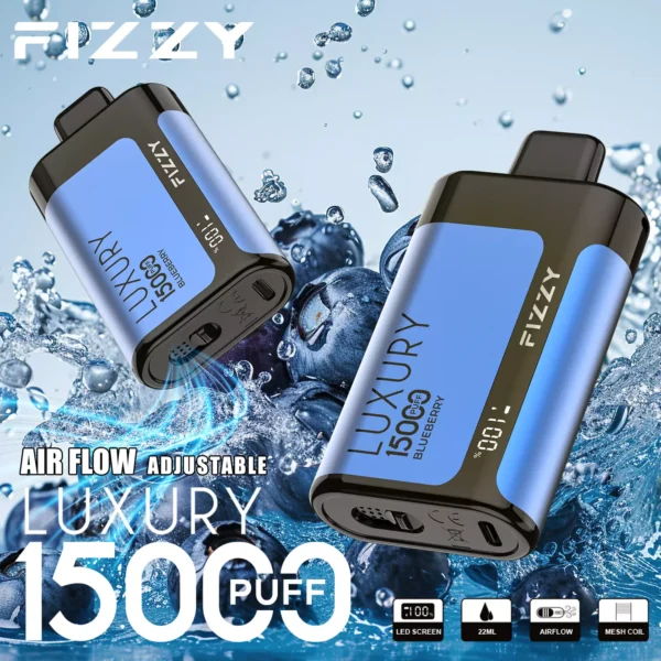 Fizzy Luxury 15000 Puffs 2% 5% Niskonikotynowy, jednorazowy, wielokrotnego ładowania Vapes Pen Luzem Kup hurtowo - BeerVape - 6