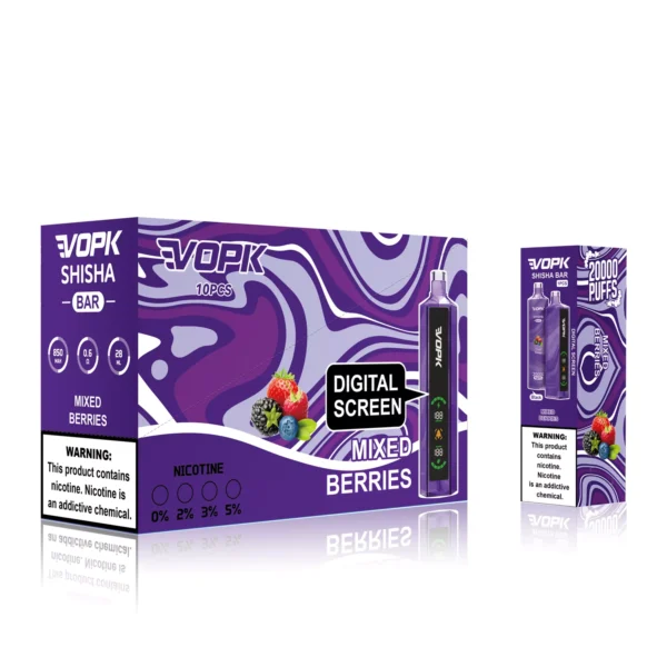 VOPK Shisha Bar 20000 Puffs 0% 2% 3% 5% Low Nicotina Rechargeable Vapes Pen vrac Cumpărați cu ridicata - BeerVape - 5