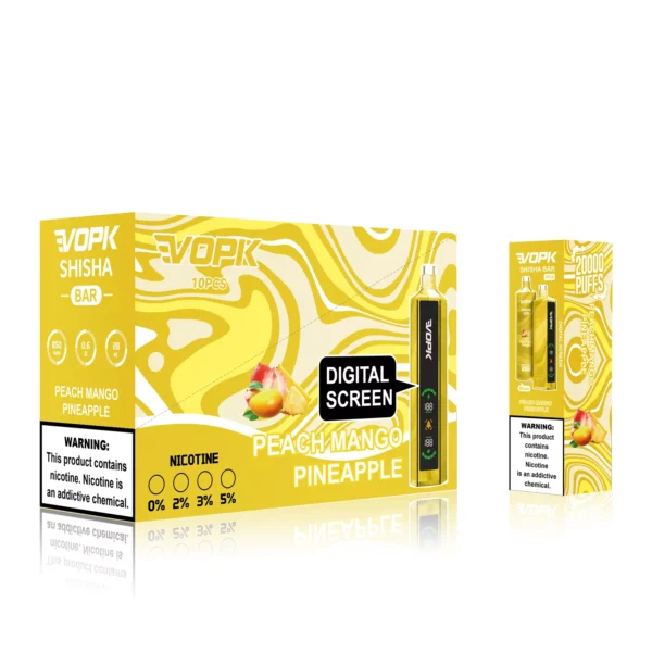 VOPK Shisha Bar 20000 Puff-uri 0% 2% 3% 5% Nivel scăzut de nicotină, reîncărcabil, de unică folosință, stilou vape, vrac Cumpărați cu ridicata - BeerVape - 3