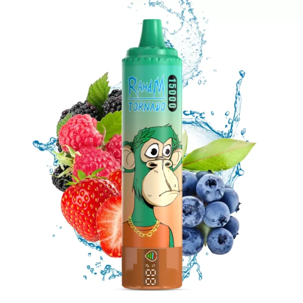 RahdM Tornado 15000 Puffs Affichage LED 2% Stylo à vape jetable rechargeable à faible teneur en nicotine Acheter en gros - BeerVape - 11