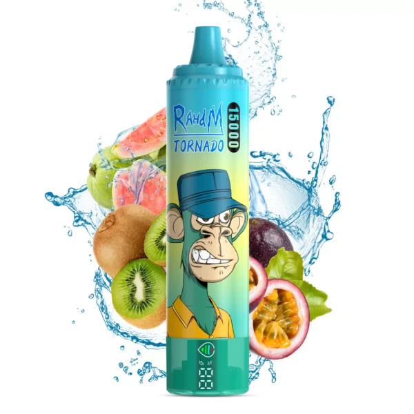 RahdM Tornado 15000 Puffs Affichage LED 2% Stylo à vape jetable rechargeable à faible teneur en nicotine Acheter en gros - BeerVape - 6