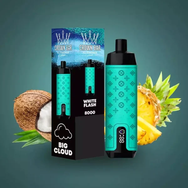 Al Fakher Crown Bar Pro 8000 Puffs Wyświetlacz LED Ekran o niskiej zawartości nikotyny Akumulatorowy jednorazowy długopis Vapes Kup hurtowo - Magazyn europejski - BeerVape - 3