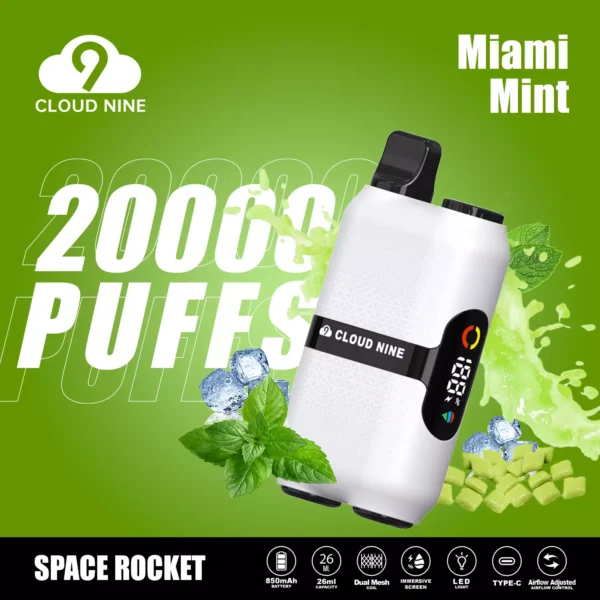 CLOUD NINE D33 20000 Puffs Podwójny ekran immersyjny z siatką 5% Niskonikotynowy, jednorazowy, wielokrotnego ładowania Vapes Pen Luzem Kup hurtowo - BeerVape - 8