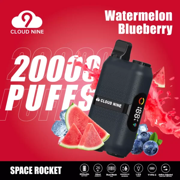 CLOUD NINE D33 20000 Puffs Podwójny ekran immersyjny z siatką 5% Niskonikotynowy, jednorazowy, wielokrotnego ładowania Vapes Pen Luzem Kup hurtowo - BeerVape - 9