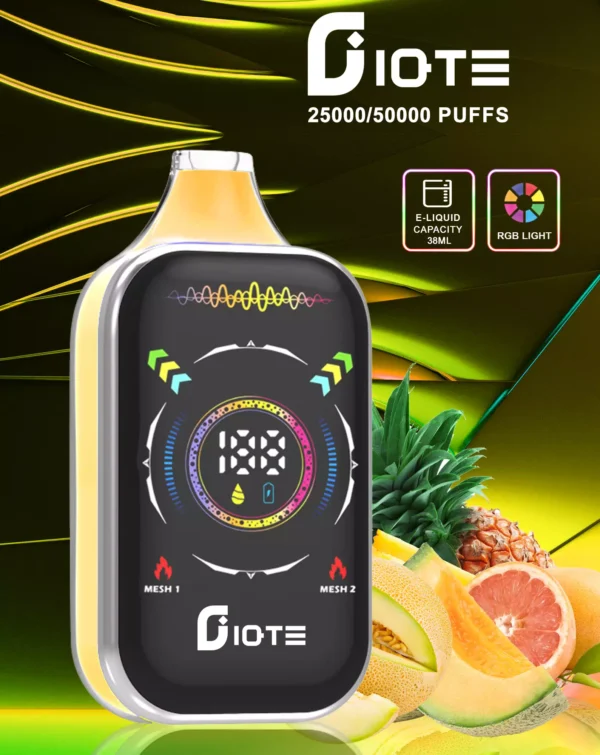 IQTE 50000 Rookwolken Dual Mesh RGB Volledig scherm 0% 2% 5% Oplaadbare wegwerpvapes-pen met laag nicotinegehalte Bulk Koop groothandel - BeerVape - 2