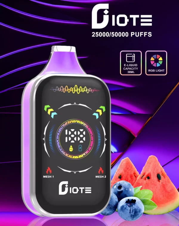 IQTE 50000 Rookwolken Dual Mesh RGB Volledig scherm 0% 2% 5% Oplaadbare wegwerpvapes-pen met laag nicotinegehalte Bulk Koop groothandel - BeerVape - 3