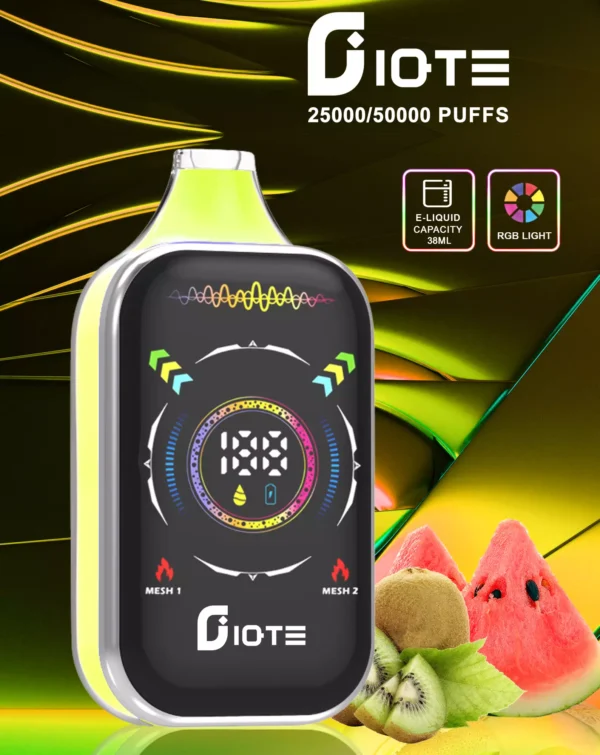 IQTE 50000 Rookwolken Dual Mesh RGB Volledig scherm 0% 2% 5% Oplaadbare wegwerpvapes-pen met laag nicotinegehalte Bulk Koop groothandel - BeerVape - 4