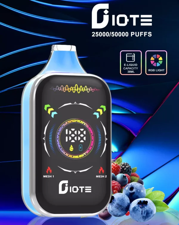IQTE 50000 Rookwolken Dual Mesh RGB Volledig scherm 0% 2% 5% Oplaadbare wegwerpvapes-pen met laag nicotinegehalte Bulk Koop groothandel - BeerVape - 7
