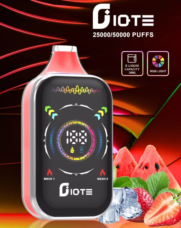 IQTE 50000 Rookwolken Dual Mesh RGB Volledig scherm 0% 2% 5% Oplaadbare wegwerpvapes-pen met laag nicotinegehalte Bulk Koop groothandel - BeerVape - 9