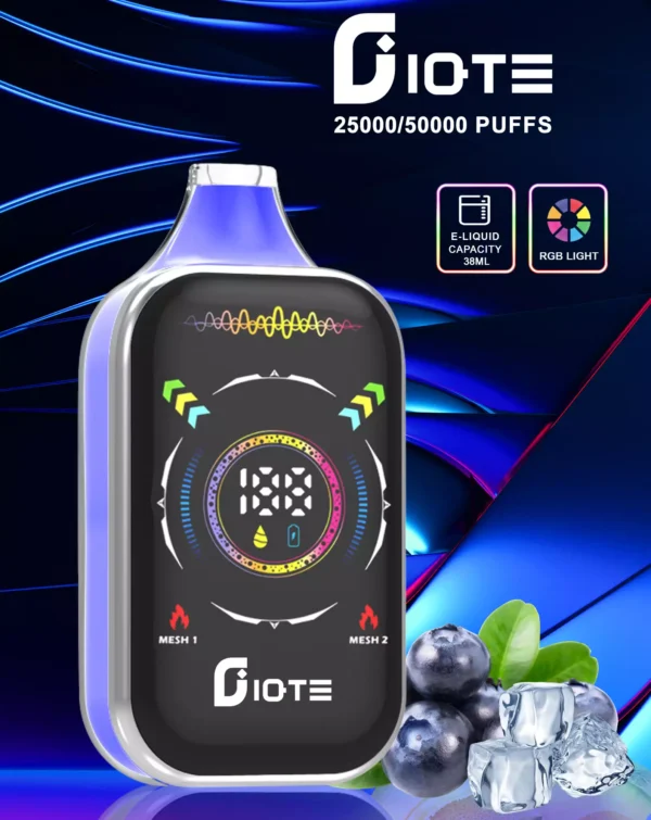 IQTE 50000 Rookwolken Dual Mesh RGB Volledig scherm 0% 2% 5% Oplaadbare wegwerpvapes-pen met laag nicotinegehalte Bulk Koop groothandel - BeerVape - 10
