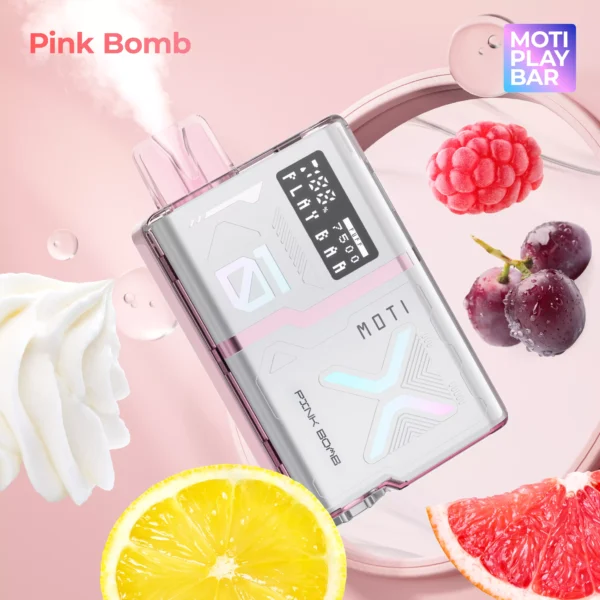 MOTI Play Bar 7500 Puffs Crystal Digital Screen 5% Niskonikotynowy akumulatorowy jednorazowy długopis Vapes Kup hurtowo - BeerVape - 2