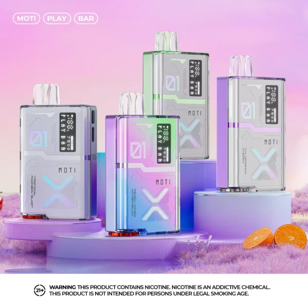 MOTI Play Bar 7500 Puffs Crystal Digital Screen 5% Niskonikotynowy akumulatorowy jednorazowy długopis Vapes Kup hurtowo - BeerVape - 16