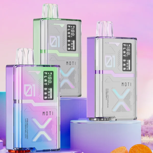 MOTI Play Bar 7500 Puffs Crystal Digital Screen 5% Niskonikotynowy akumulatorowy jednorazowy długopis Vapes Kup hurtowo - BeerVape - 14