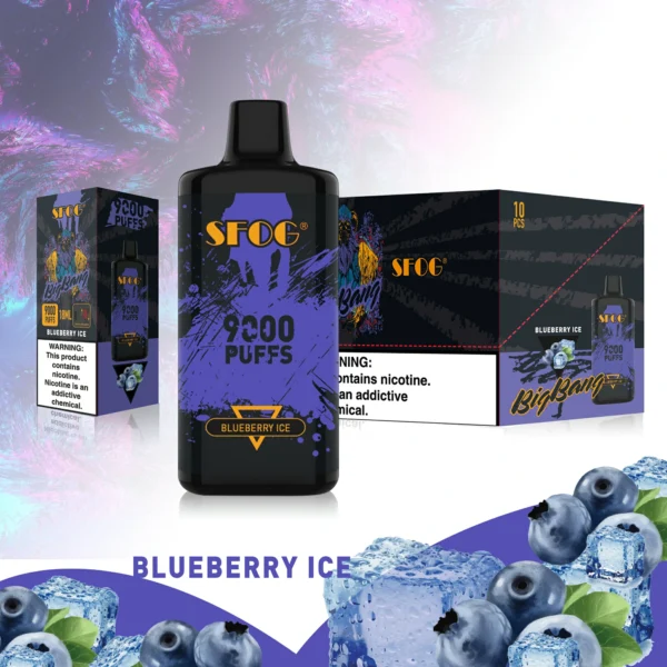SFOG BIG BANG 9000 Puffs 0% 2% 3% 5% Niskonikotynowy, jednorazowy, wielokrotnego ładowania Vapes Pen Luzem Kup hurtowo - BeerVape - 8