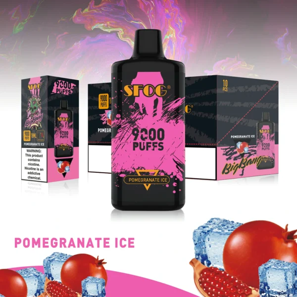 SFOG BIG BANG 9000 Puffs 0% 2% 3% 5% Nikotynowy akumulator Jednorazowy długopis Vapes Kup hurtowo - BeerVape - 6