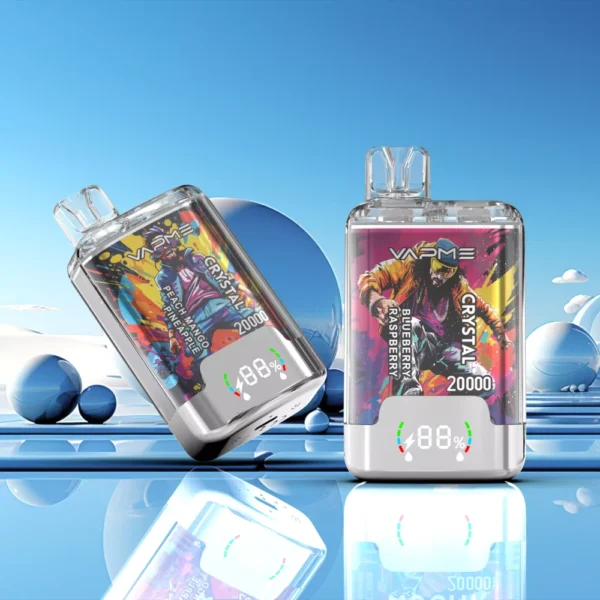 VAPME Crystal 20000 Puffs Cyfrowy ekran o podwójnym smaku 2% Niskonikotynowy akumulator Jednorazowy długopis Vapes Kup hurtowo - BeerVape - 1